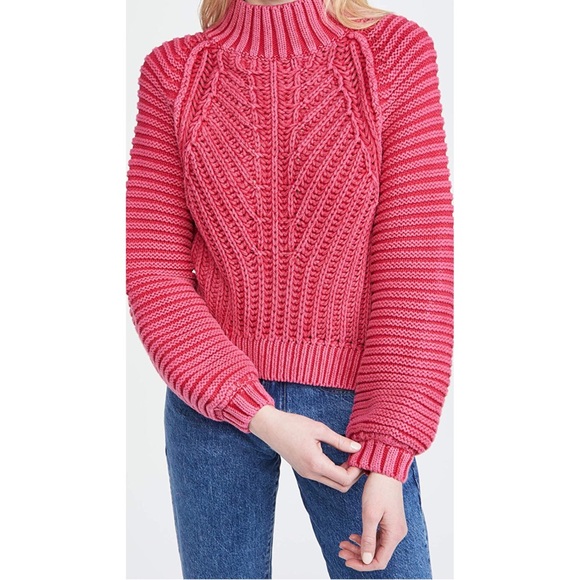 NEW Free People Sweetheart Sweater Candy Blossom - Picture 3 of 7